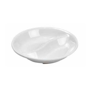 round twin sauce plate