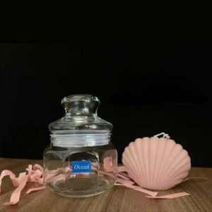 Tulip Jar With Glass Cover