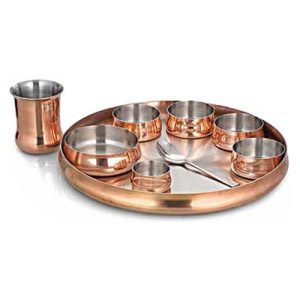 Sovereign Thali Set - Two Tone (9 Pcs Set)