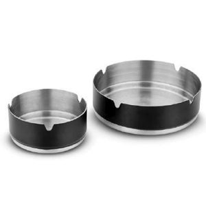 Ash Tray (Black + Steel)