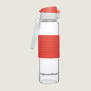 Aqua Fliptop Glass Bottle