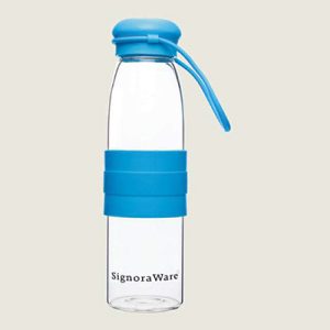 Aqua Splash Glass Bottle