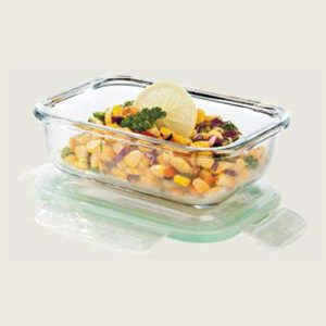 Lock 'N' Store Glass Container Rectangular