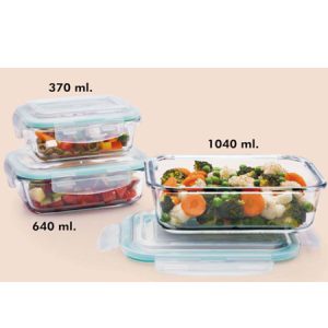 Lock ‘N’ Store Glass Containers