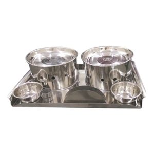 Round Double Warmer Tray