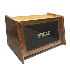 Red Rose Wood Bread Box