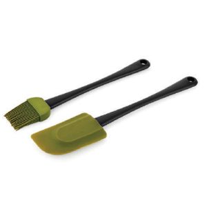 Silicon Brush & Spatula (PL. Handle)