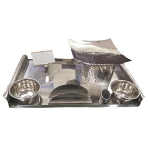 Square Single Hammered Warmer Tray