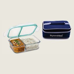 Slim Glass Lunch Box With Bag