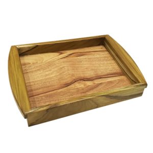 Teak Wood Mazda Serving Tray Square