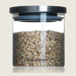 Trison Round Borosilicate Glass Jar