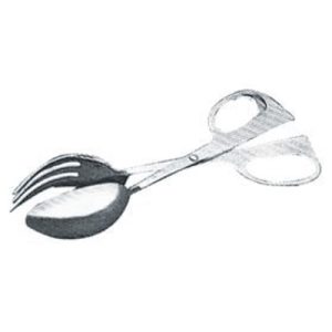 "WS" - Salad Serving Tongs Fork