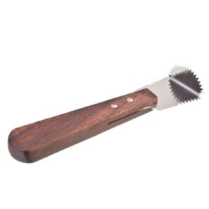 Wooden Handle Coconut Scrapper