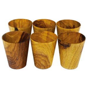 Wooden Shot Glass Set of 6