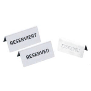 Sign Tags - Reserved Etched / Stamped