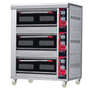 Gas Baking Oven 3 Deck 6 Tray