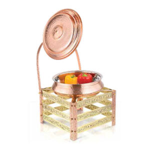 Buffet Set - Square Stand Copper, Stainless Steel, Brass