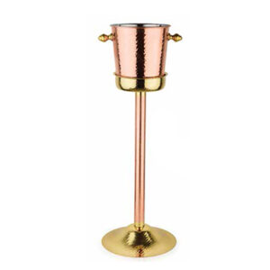 Champagne Bucket With Stand Stainless Steel, Copper & Brass Plated