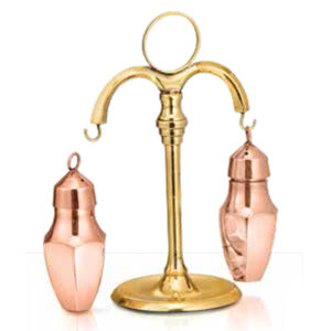 Cruet Set - Hanging Brass, Copper Plated