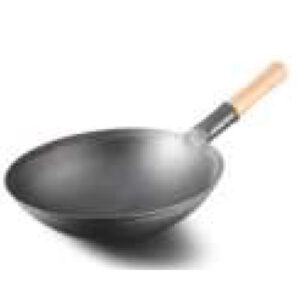 Chinese Wok with Wooden Handle