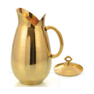 Dolphin Pitcher With Lid Brass