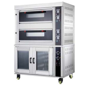 Gas Baking Oven 2 Deck 4 Tray With Proofer