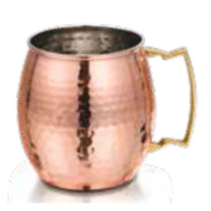 Moscow Mule Mug Hammer Copper, Brass | Inside Chrome Plated