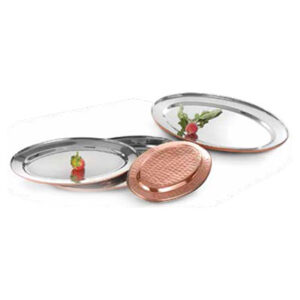 Oval Platter Copper, Stainless Steel