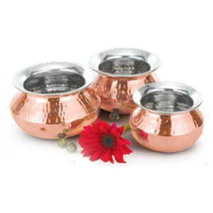 Punjabi Handi Copper, Stainless Steel