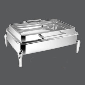 Rectangular Full Glass Chafer Neo Legs