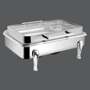 Rectangular Full Glass Chafer Y Legs