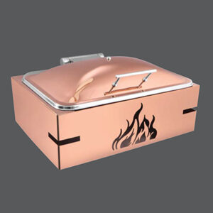 Rectangular Rose Gold Chafer