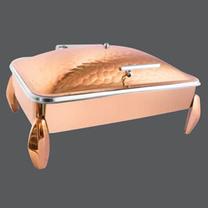 Rectangular Rose Gold Chafer