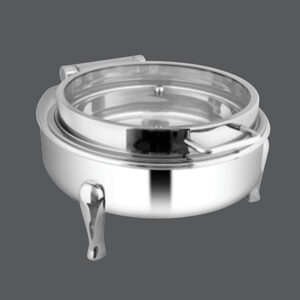 Round Full Glass Chafer