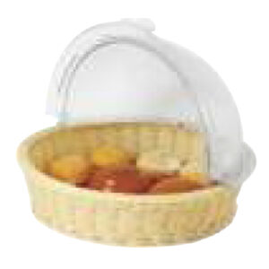 Round Poly Rattan Basket with PC Roll Cover