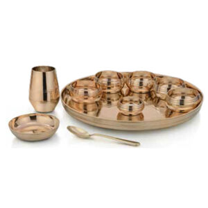 Sagan Thali Set - Big (10 Pcs Set) Bronze