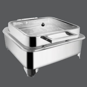 Square Full Glass Chafer E.E & Frame