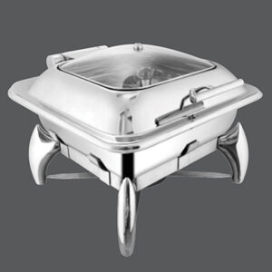 Square Glass Chafer Smart Legs