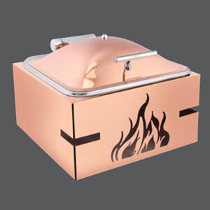 Square Rose Gold Chafer