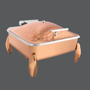 Square Rose Gold Stone Finish Chafer