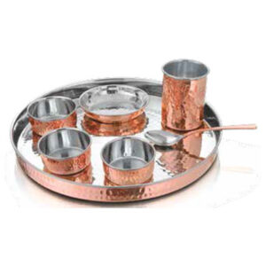 Thali Set ( 7 Pcs Set ) Copper, Stainless Steel